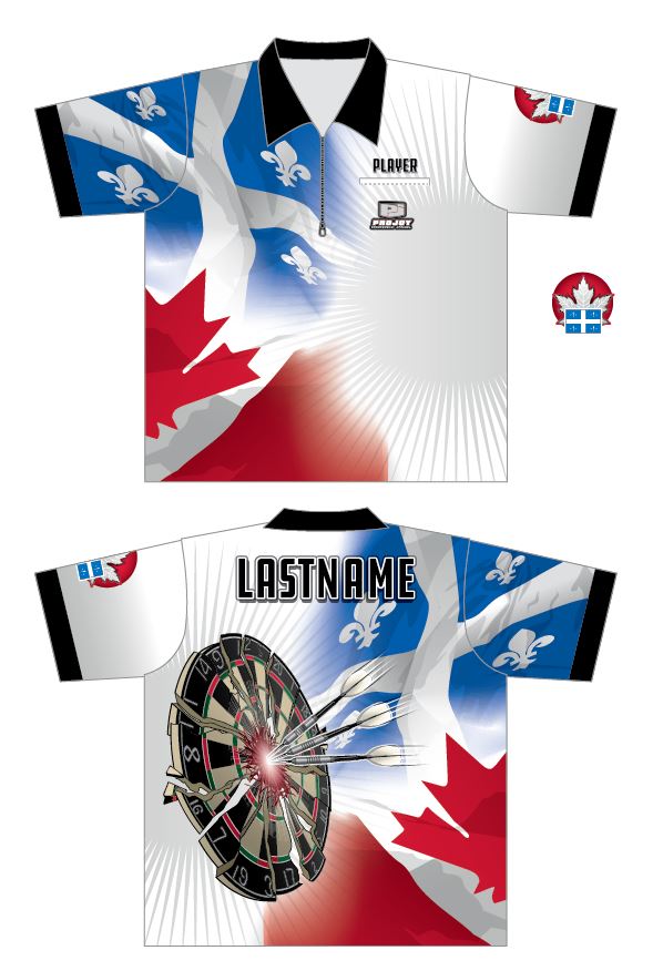 Quebec Dart Shirt - Provincial Dart Shirt Canada-image